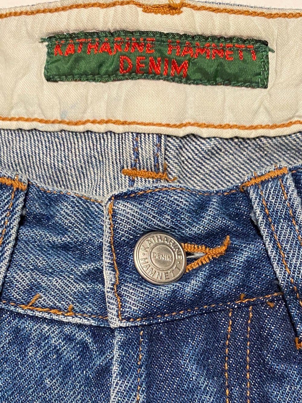 Katharine Hamnett Vintage Y2K Made in Italy High Rise Mom Straight Jeans 30 - Picture 6 of 14
